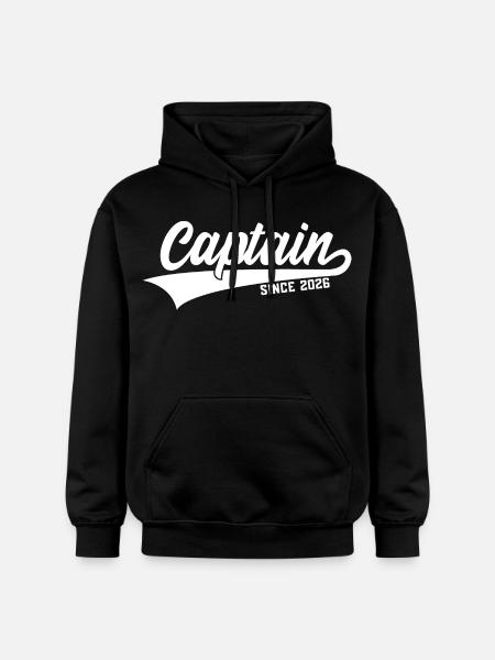 CAPTAIN SINCE 2026 KAPITÄN - Gildan Unisex Softstyle® Midweight Hoodie - black