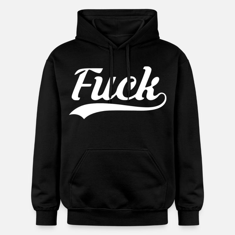 Scheiß auf das Retro-Skript - Gildan Unisex Softstyle® Midweight Hoodie - Schwarz