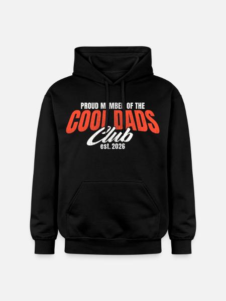 Cool Dads Club - Dad 2026 Gift - Gildan Unisex Softstyle® Midweight Hoodie - black
