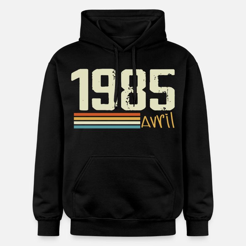 Né en avril 1985 - Sweat à capuche Softstyle® Gildan Unisexe - noir