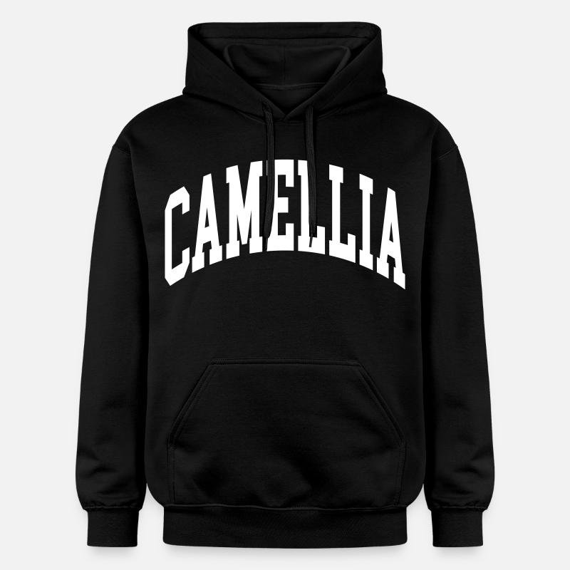 Camélia - Sweat à capuche Softstyle® Gildan Unisexe - noir
