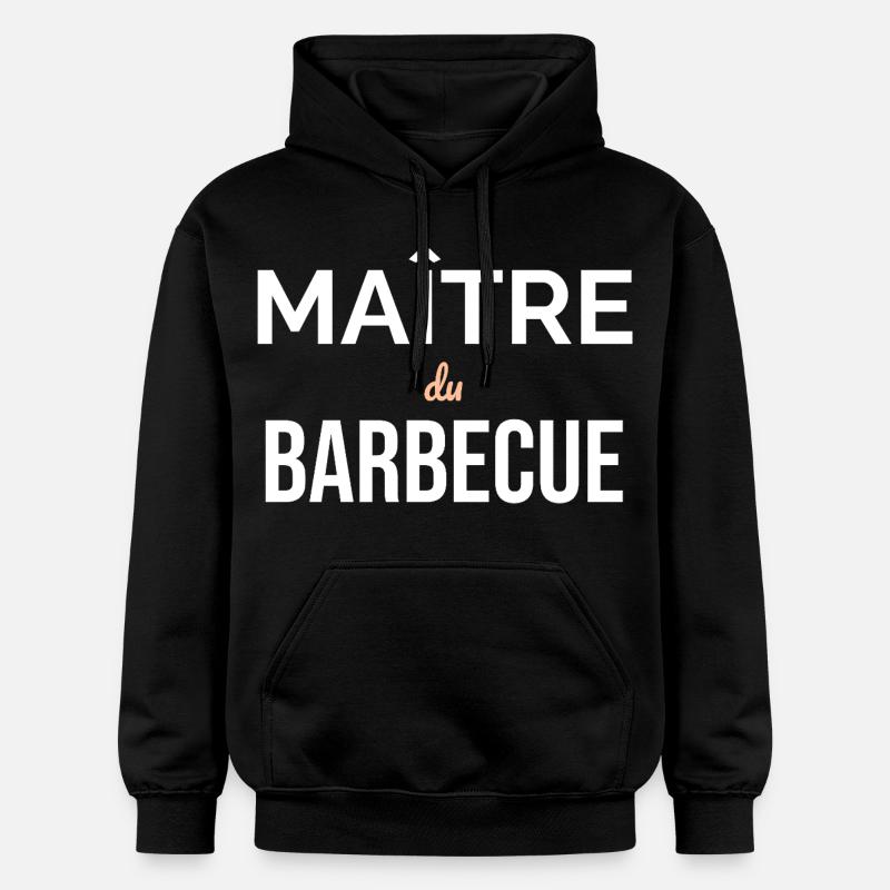 Maître du Barbecue — Grill Assumé - Sweat à capuche Softstyle® Gildan Unisexe - noir