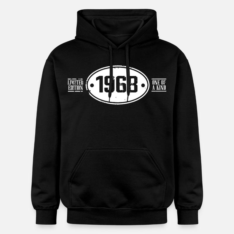 1968 Anniversaire 1968 - Sweat à capuche Softstyle® Gildan Unisexe - noir