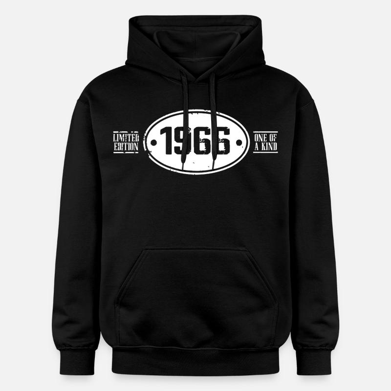 1966 Anniversaire 1966 - Sweat à capuche Softstyle® Gildan Unisexe - noir