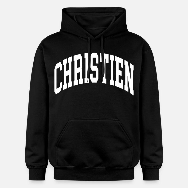 Christien - Sweat à capuche Softstyle® Gildan Unisexe - noir