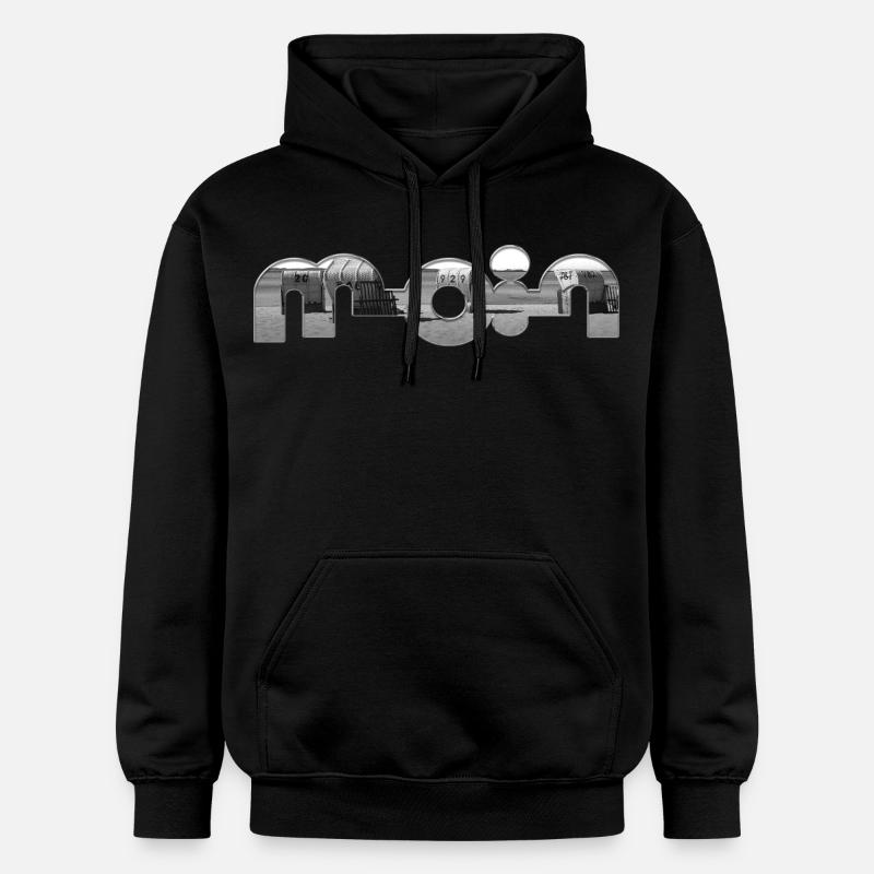 Bonjour - Sweat à capuche Softstyle® Gildan Unisexe - noir