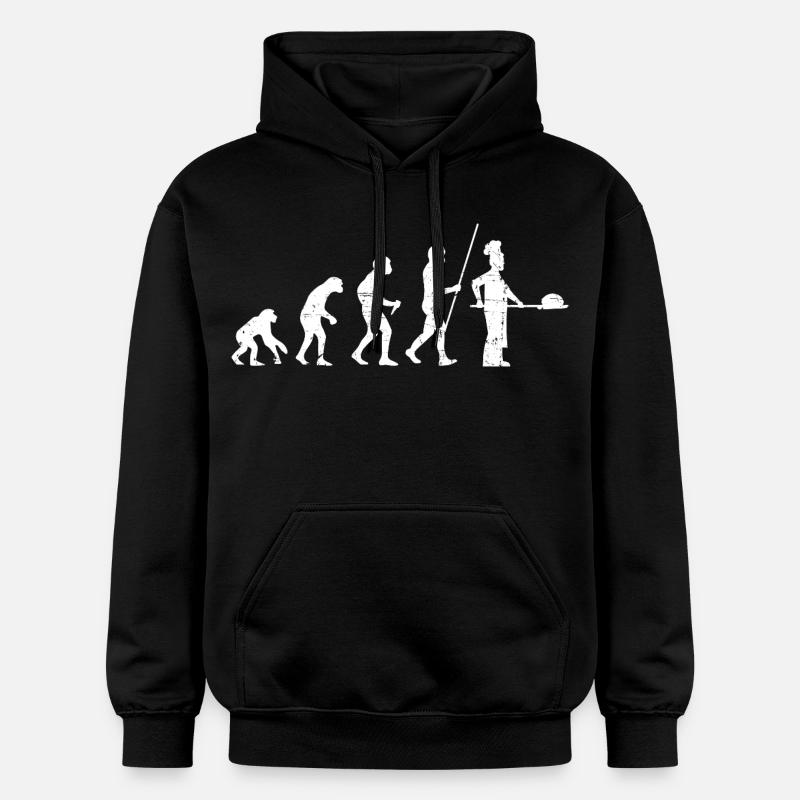 Boulanger Evolution Look Vieilli - Sweat à capuche Softstyle® Gildan Unisexe - noir