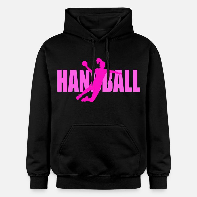 Handball - Sweat à capuche Softstyle® Gildan Unisexe - noir