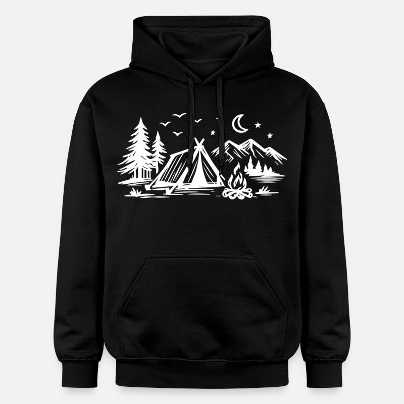 Tente de camping - Sweat à capuche Softstyle® Gildan Unisexe - noir