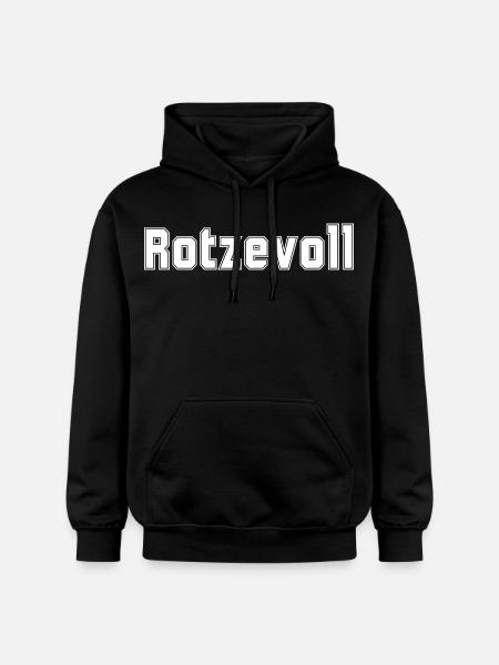 Rotzevoll Mallorca Malle saufen Party - Gildan Unisex Softstyle® Midweight Hoodie - black