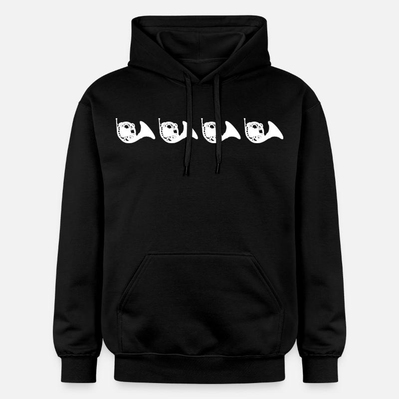 Cors français rétro - Sweat à capuche Softstyle® Gildan Unisexe - noir