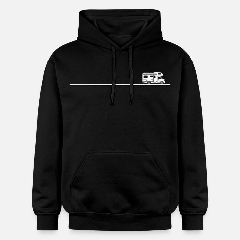 Chemise de camping pour campeurs réels - Sweat à capuche Softstyle® Gildan Unisexe - noir