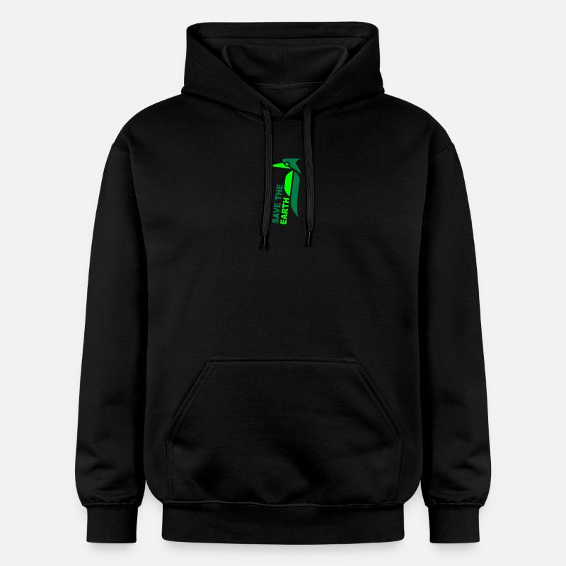 savetheearth03_2f - Sweat à capuche Softstyle® Gildan Unisexe - noir
