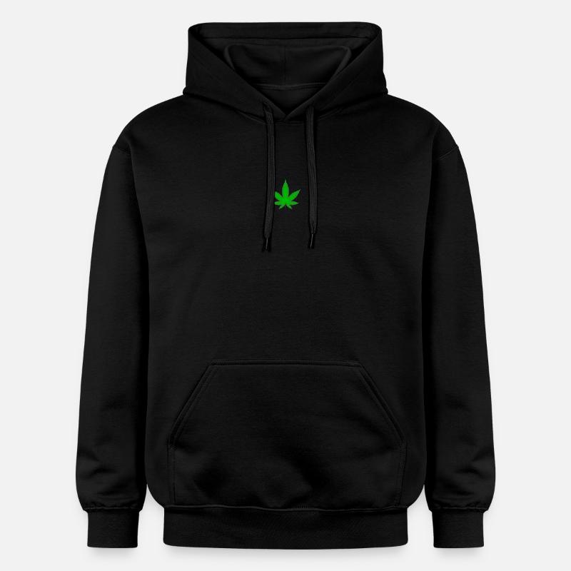 Feuille de marijuana - Sweat à capuche Softstyle® Gildan Unisexe - noir