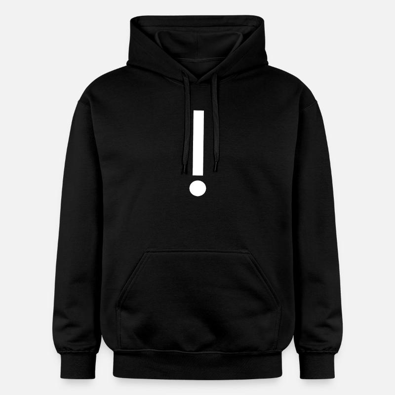 Exclamation Mark Template Design Pattern - Gildan Unisex Softstyle® Midweight Hoodie - black