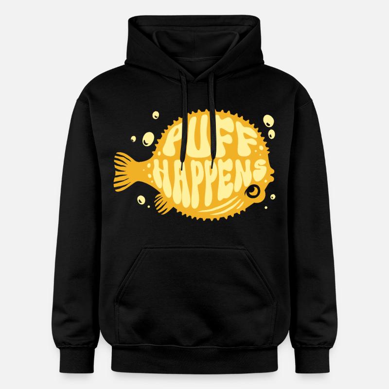 Le Poisson-Globe Suff Arrive - Sweat à capuche Softstyle® Gildan Unisexe - noir