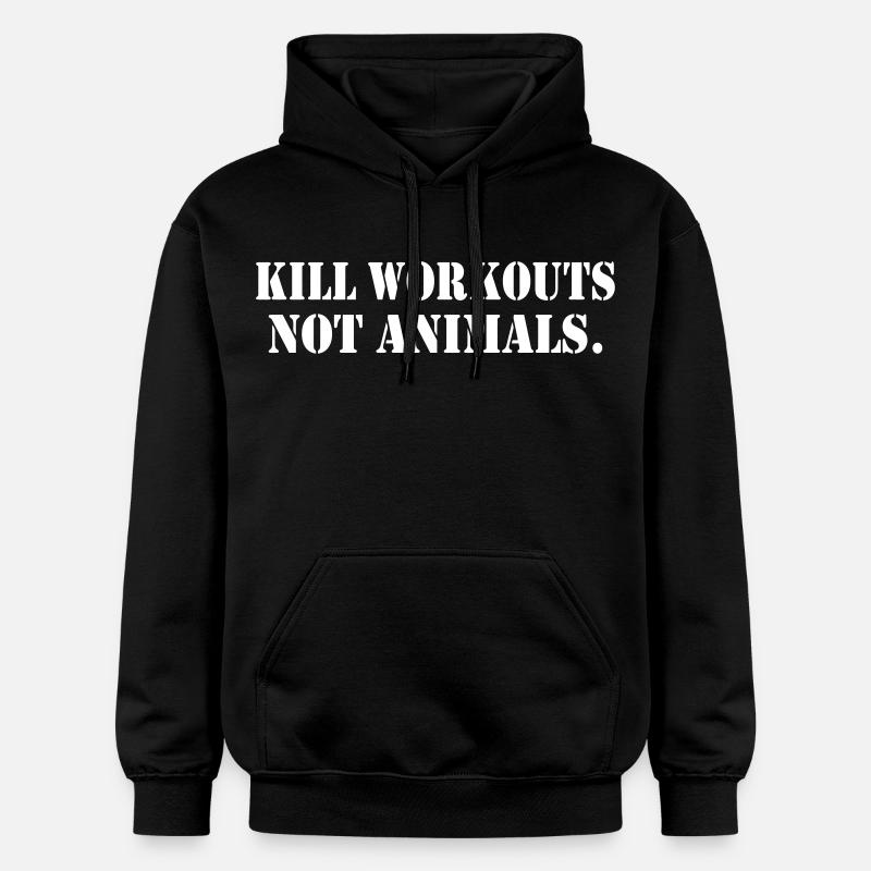 KILL EXERCICES SANS ANIMAUX - Sweat à capuche Softstyle® Gildan Unisexe - noir