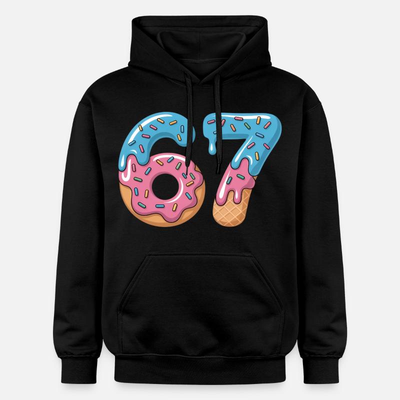 Beignets numéros 6 et 7 - Sweat à capuche Softstyle® Gildan Unisexe - noir