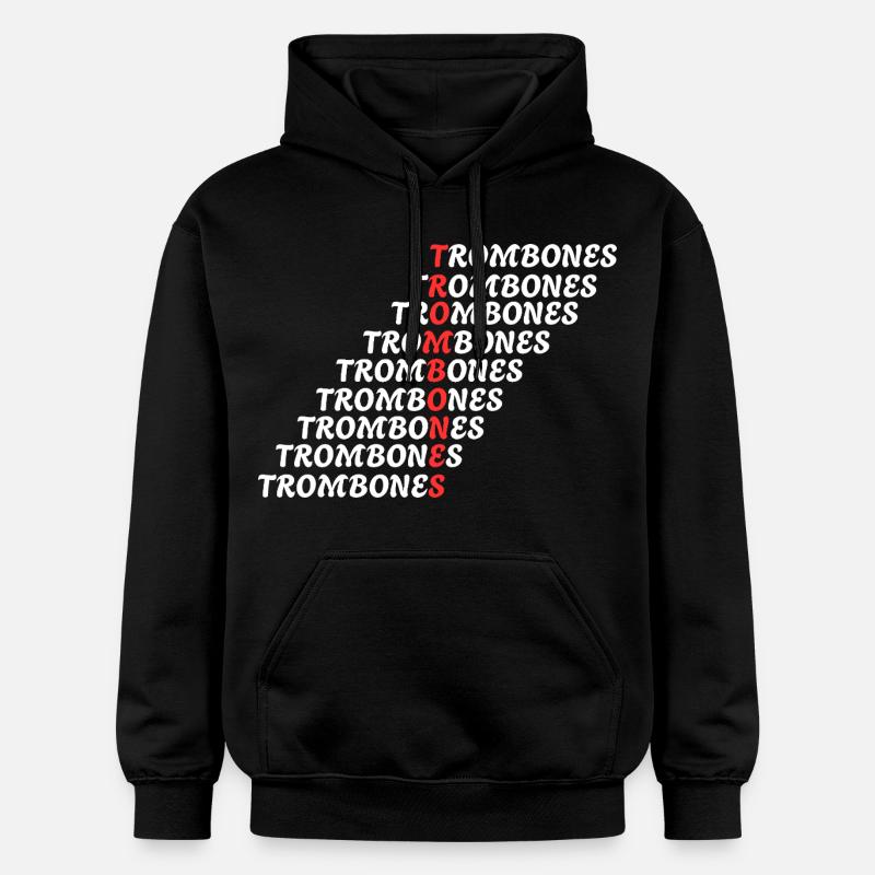 TROMBONES - Sweat à capuche Softstyle® Gildan Unisexe - noir