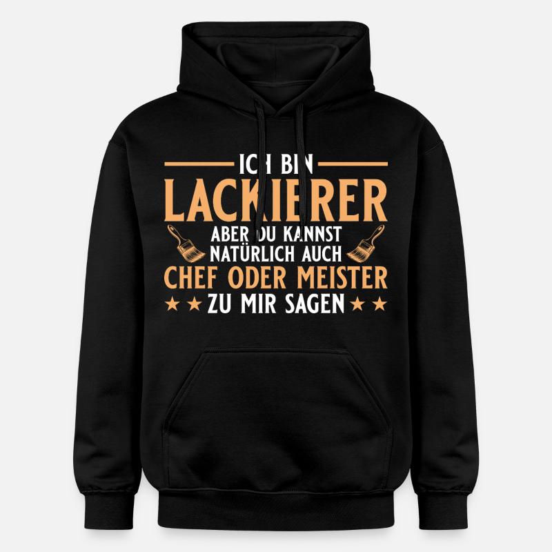 Maler Handwerker Chef oder Meister - Lackierer - Gildan Unisex Softstyle® Midweight Hoodie - Schwarz
