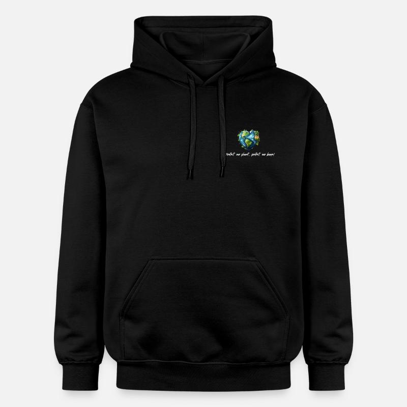 Protégez notre planète blanche - Sweat à capuche Softstyle® Gildan Unisexe - noir