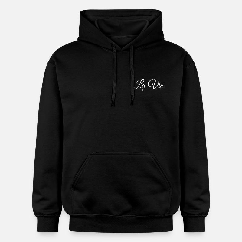 Collection "La Vie" – L’instant présent - Sweat à capuche Softstyle® Gildan Unisexe - noir