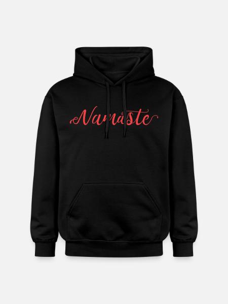 Namaste - Yoga - Gildan Unisex Softstyle® Midweight Hoodie - Schwarz