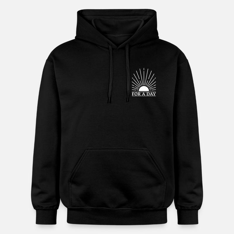 pour une journée - Sweat à capuche Softstyle® Gildan Unisexe - noir