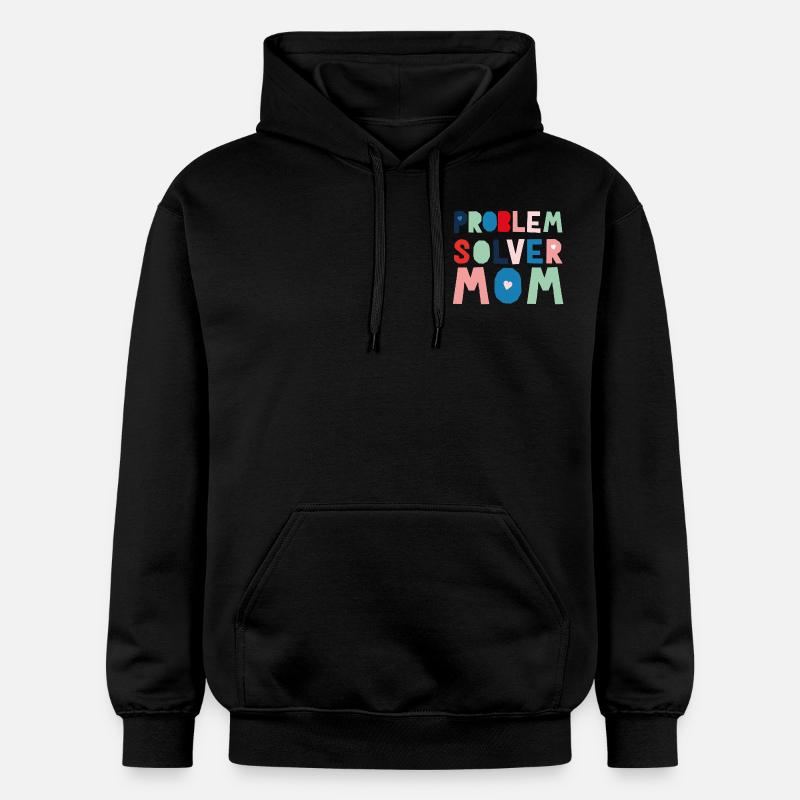 Maman résolveuse de problèmes - Sweat à capuche Softstyle® Gildan Unisexe - noir