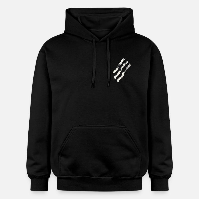 rayures abstraites - Sweat à capuche Softstyle® Gildan Unisexe - noir
