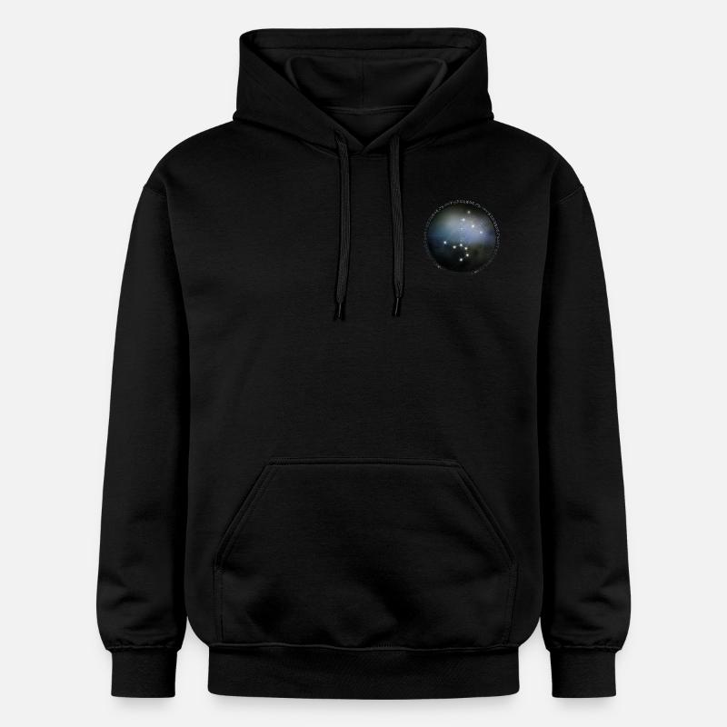 Sternzeichen - Löwe - Universum - Gildan Unisex Softstyle® Midweight Hoodie - Schwarz