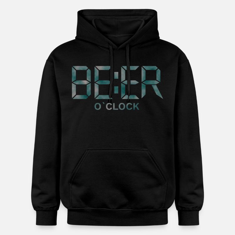 bière heures - Sweat à capuche Softstyle® Gildan Unisexe - noir