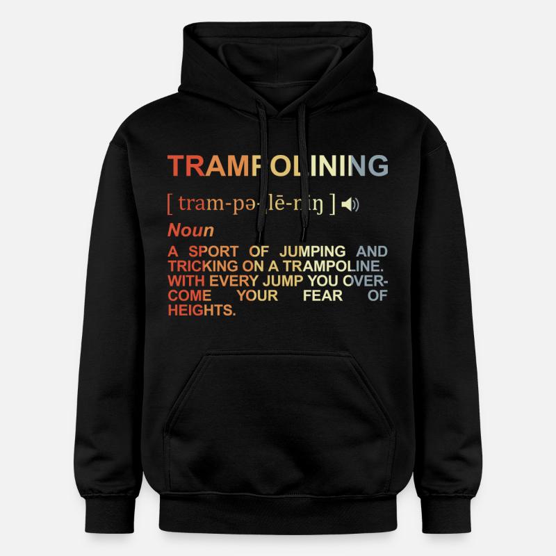 Définition du saut de trampoline - Sweat à capuche Softstyle® Gildan Unisexe - noir