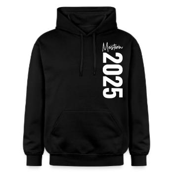 Meisterin 2025 - Gildan Unisex Softstyle® Midweight Hoodie - Schwarz - Vorne - Marisol (170cm) & Nik (191cm)