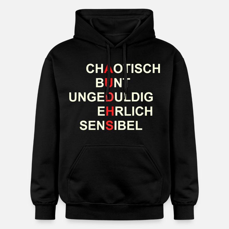 AUDHS Visibly different. Visible I. - Gildan Unisex Softstyle® Midweight Hoodie - black