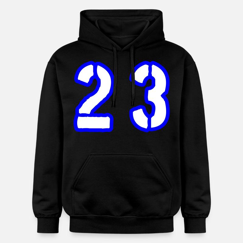 23 Symbole numérique - Sweat à capuche Softstyle® Gildan Unisexe - noir