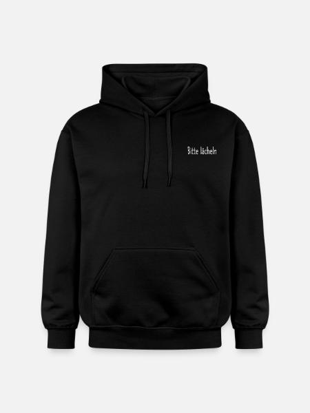 Bitte lächeln - Gildan Unisex Softstyle® Midweight Hoodie - Schwarz
