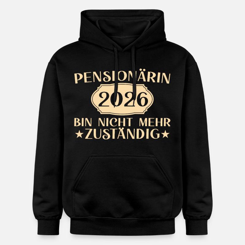 Retraité 2026 Non responsable - Sweat à capuche Softstyle® Gildan Unisexe - noir