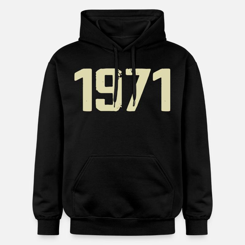 Jubilee 1971 - Gildan Unisex Softstyle® Midweight Hoodie - black