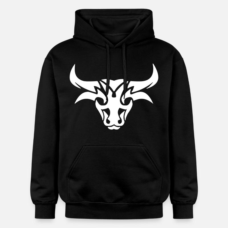 Conception de taureau - Sweat à capuche Softstyle® Gildan Unisexe - noir