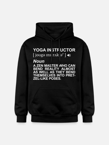 Yogalehrer Definition - Gildan Unisex Softstyle® Midweight Hoodie - Schwarz