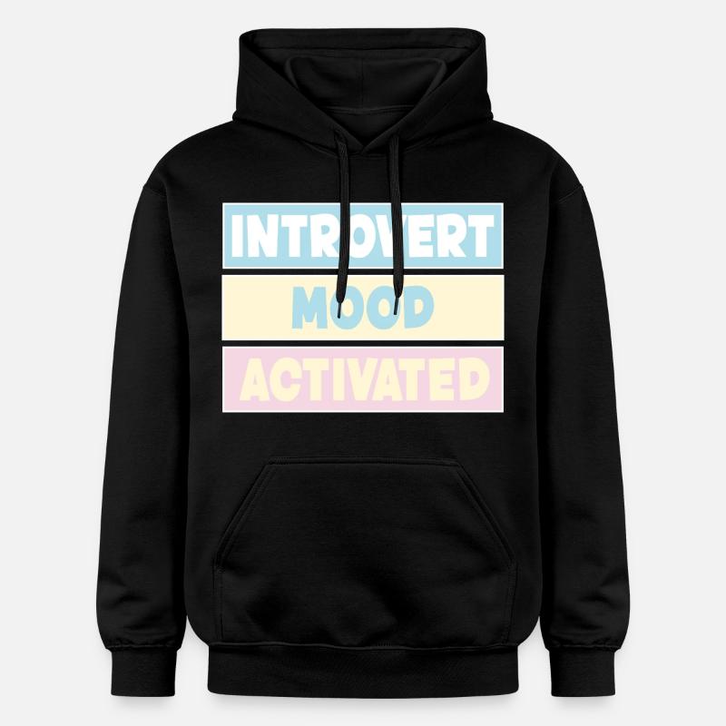 introverti - Sweat à capuche Softstyle® Gildan Unisexe - noir