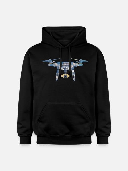 Drone drone - Gildan Unisex Softstyle® Midweight Hoodie - black