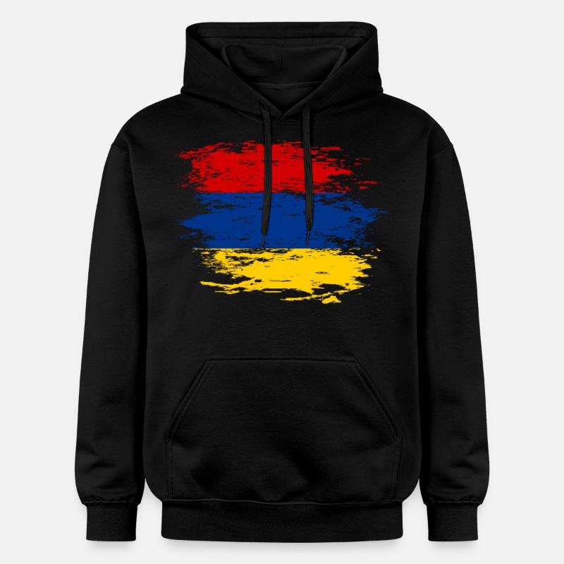 Drapeau de l'Arménie utilisé - Sweat à capuche Softstyle® Gildan Unisexe - noir