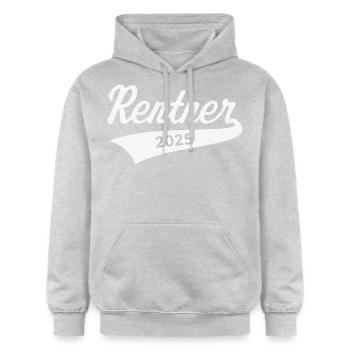 Rentner 2025 (Rente / Ruhestand / White) - Gildan Unisex Softstyle® Midweight Hoodie - Hellgrau meliert - Vorne - Liana (172cm) & Jaron (178cm)