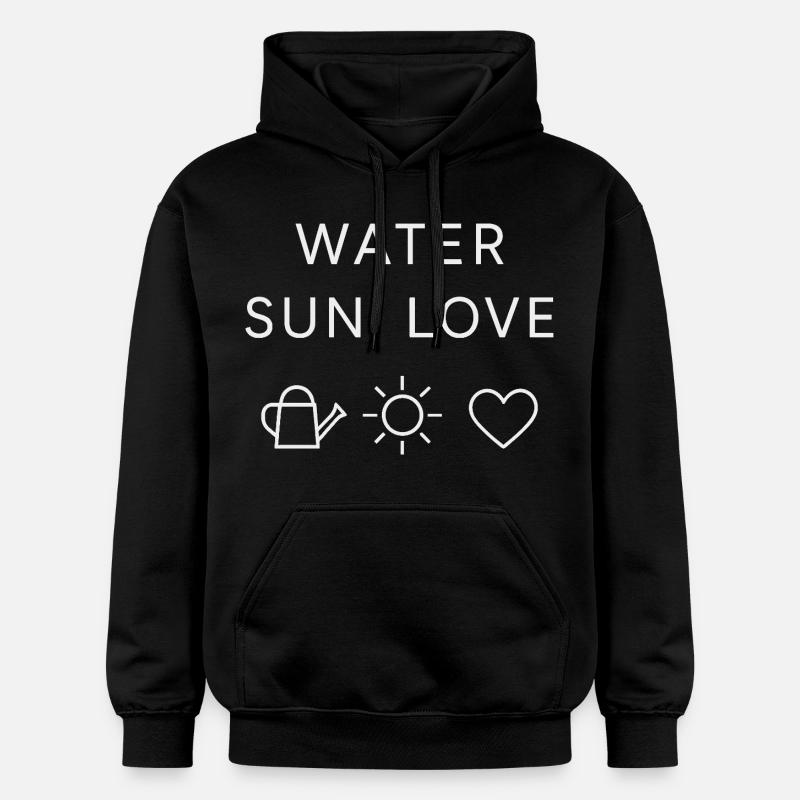Déclaration d’amour Water Sun - Sweat à capuche Softstyle® Gildan Unisexe - noir