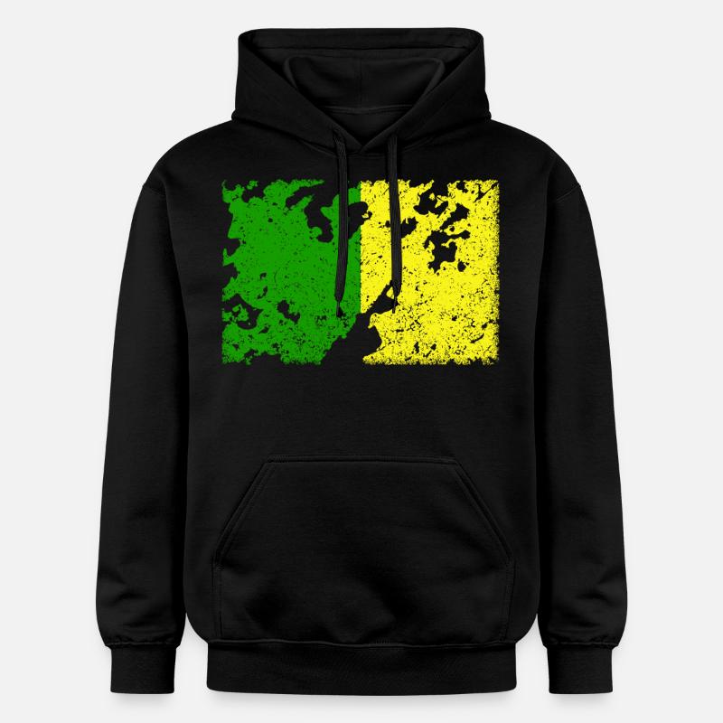 Drapeau Donegal, Leitrim et Meath - Sweat à capuche Softstyle® Gildan Unisexe - noir