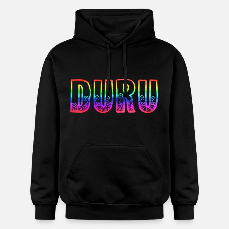 Duru RS Rainbow - Gildan Unisex Softstyle® Midweight Hoodie - black