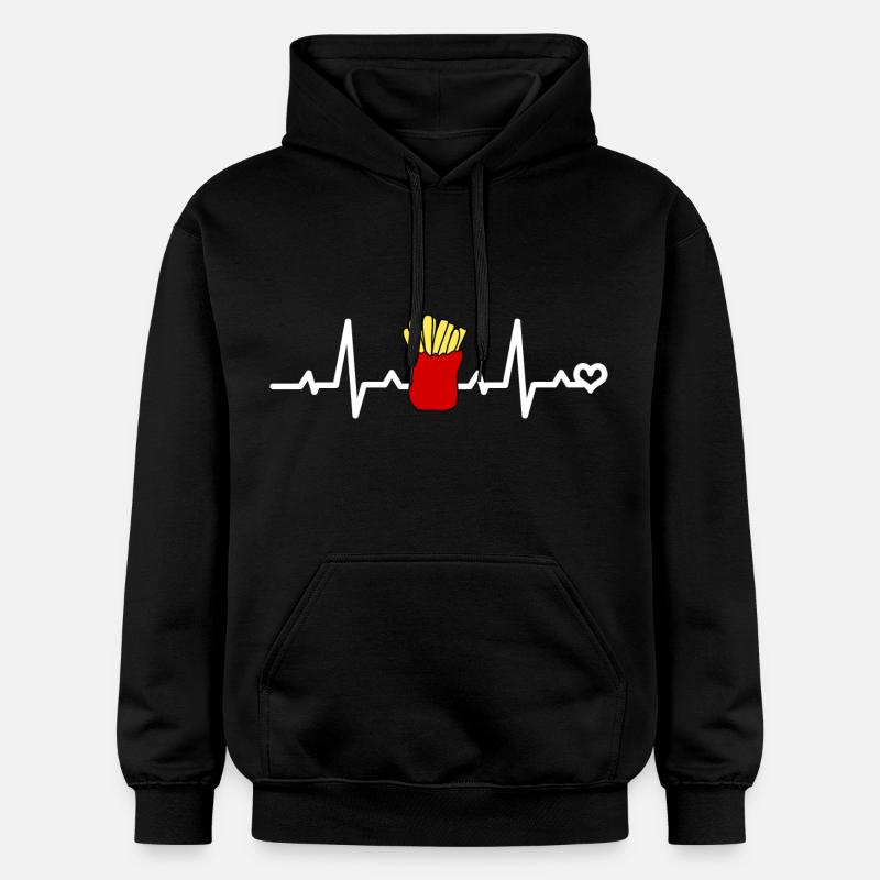 Frites - Sweat à capuche Softstyle® Gildan Unisexe - noir