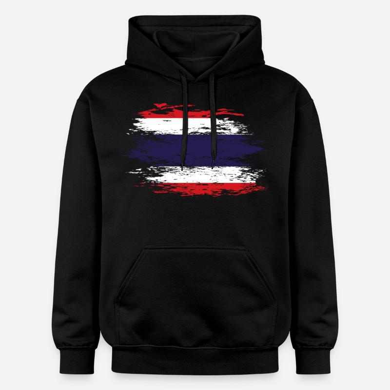 Drapeau thaïlandais utilisé - Sweat à capuche Softstyle® Gildan Unisexe - noir